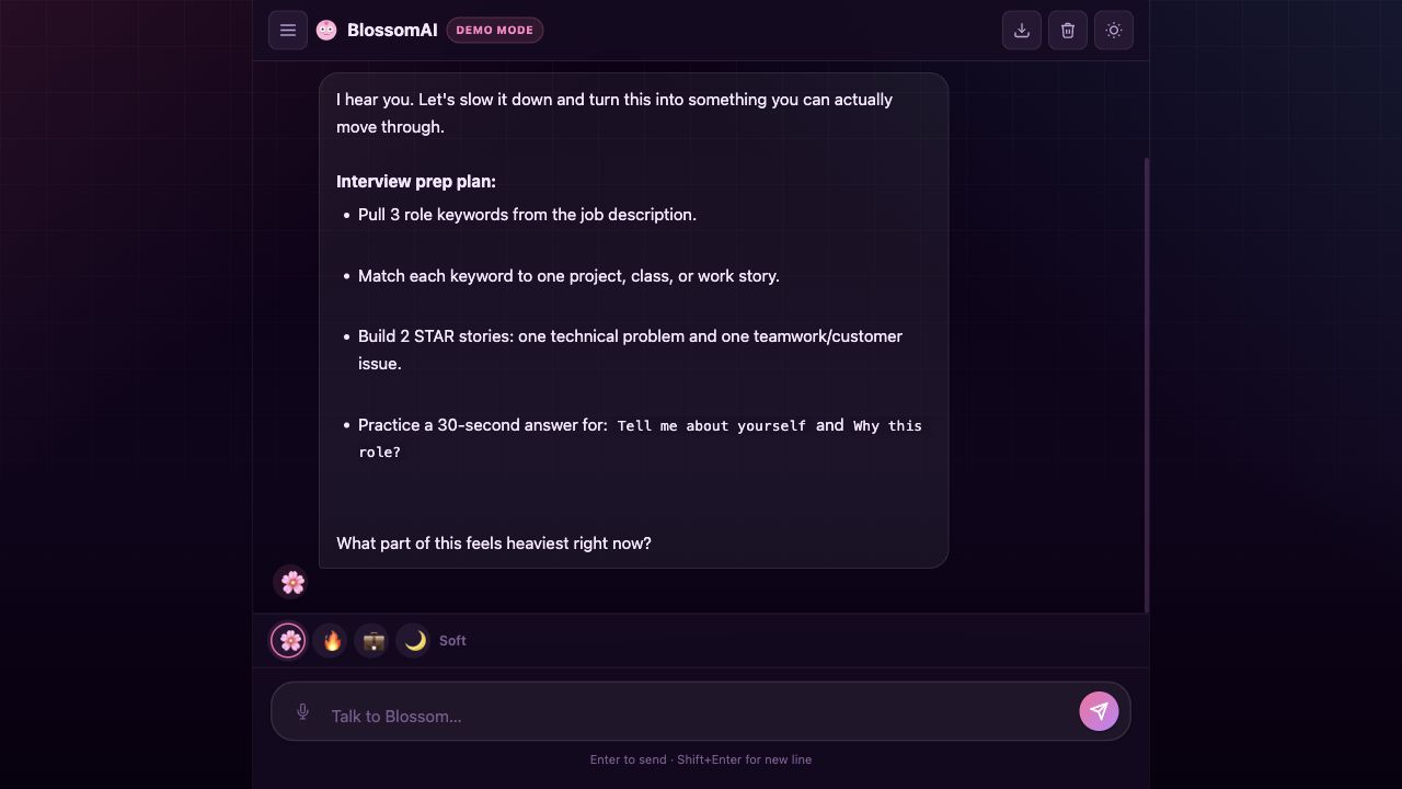 BlossomAI screenshot