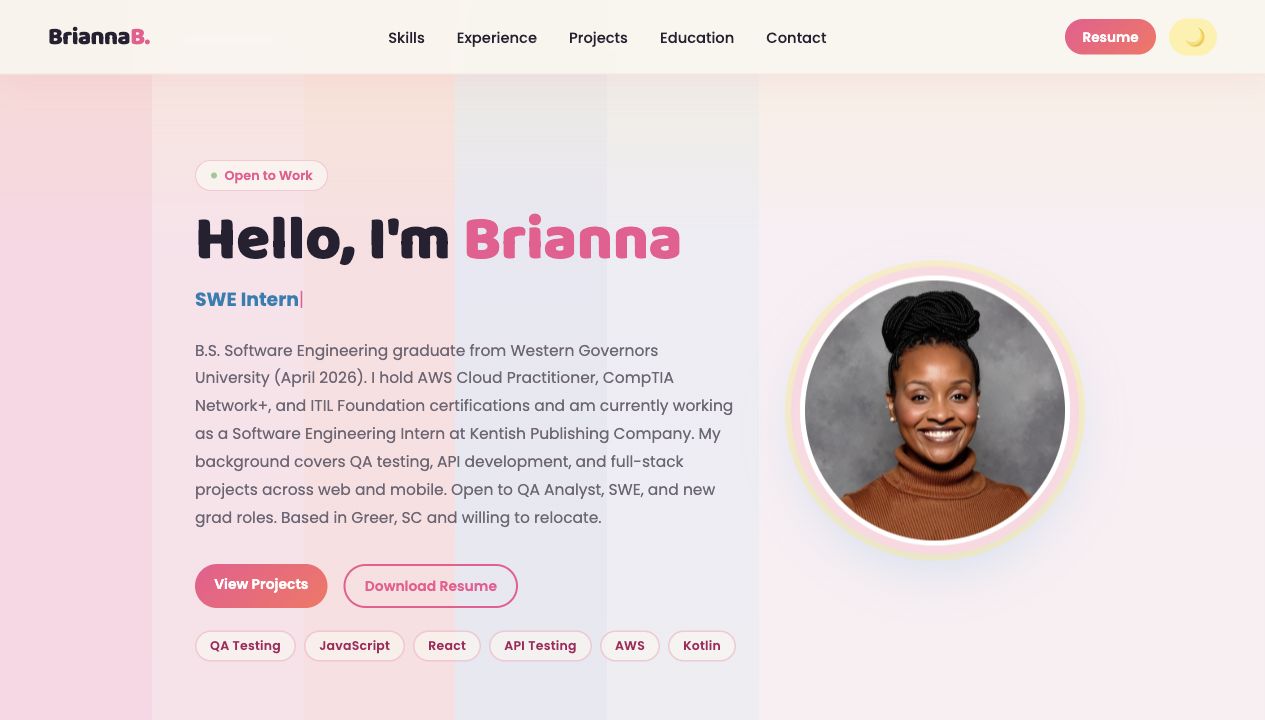 BB Portfolio screenshot