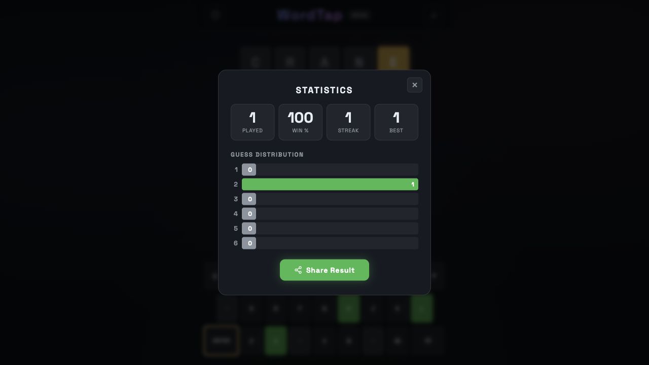 WordTap game screenshot